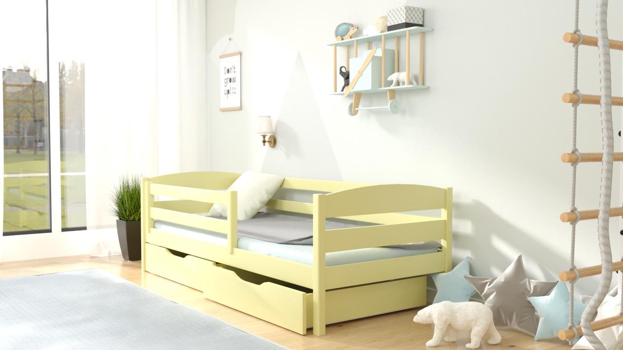 Кровать в детскую Luna mebli Хьюго 80x200 см Слоновая кость (38818)