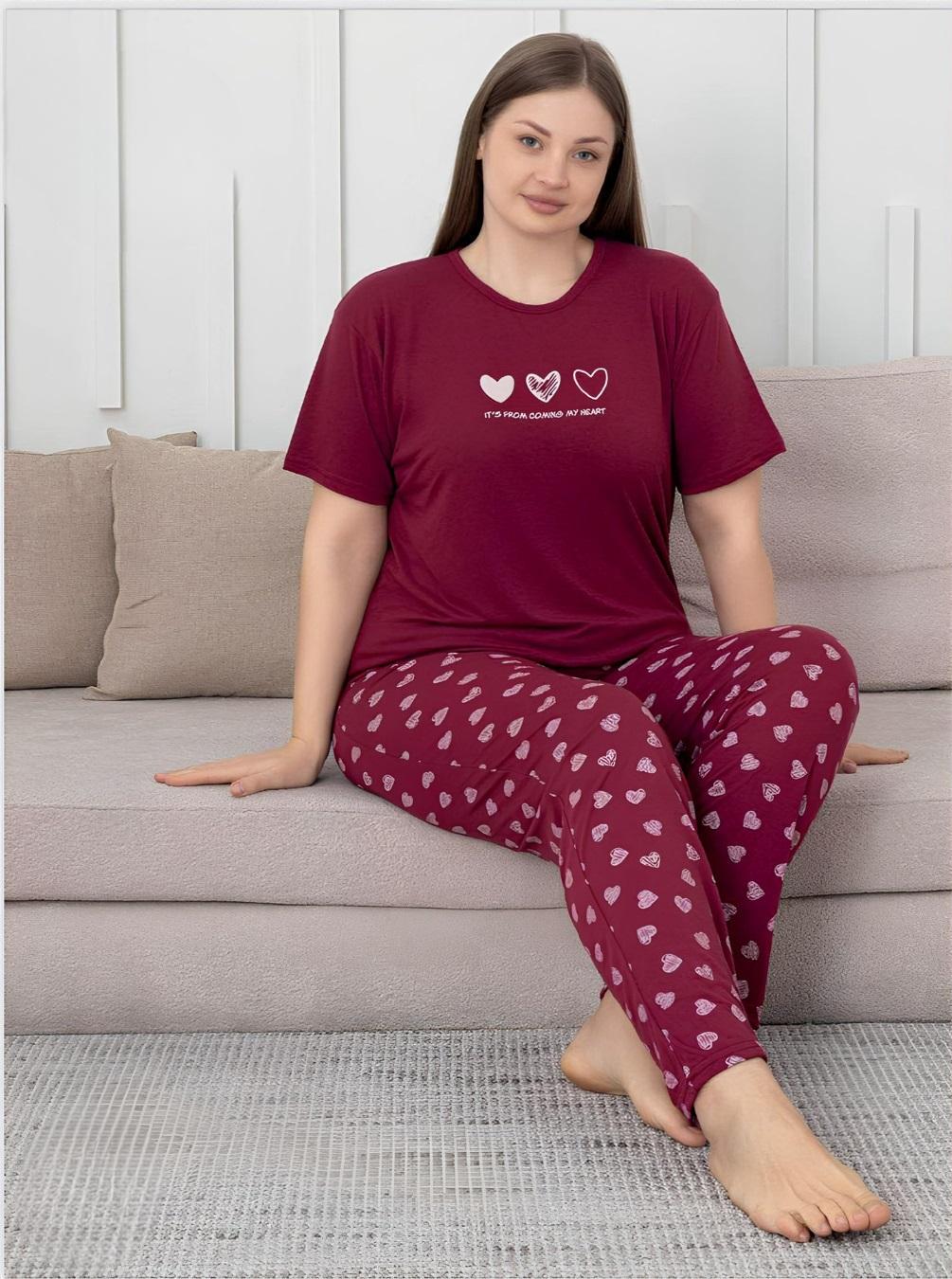 Комплект домашній жіночий From My Heart штани/футболка 2XL (Mir2752)