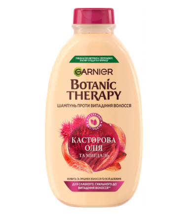 Шампунь Garnier Botanic Therapy Касторова олія та мигдаль для слабкого схильного до випадіння волосся 400 мл