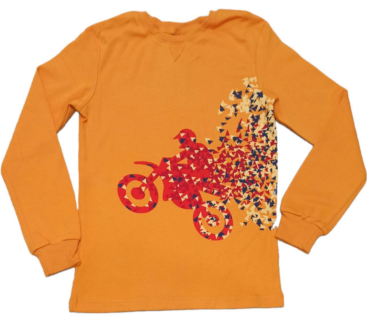 Футболка з довгим рукавом для хлопчика Bembi ФБ 296 140 см Жовтий