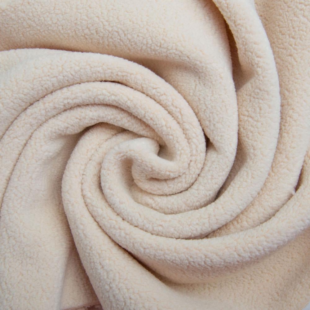 Тканина фліс преміум Тедді 360 г/м2 140 см Крем (26623) - фото 1 Тканина фліс преміум Тедді 360 г/м2 140 см Крем (26623) - фото 1