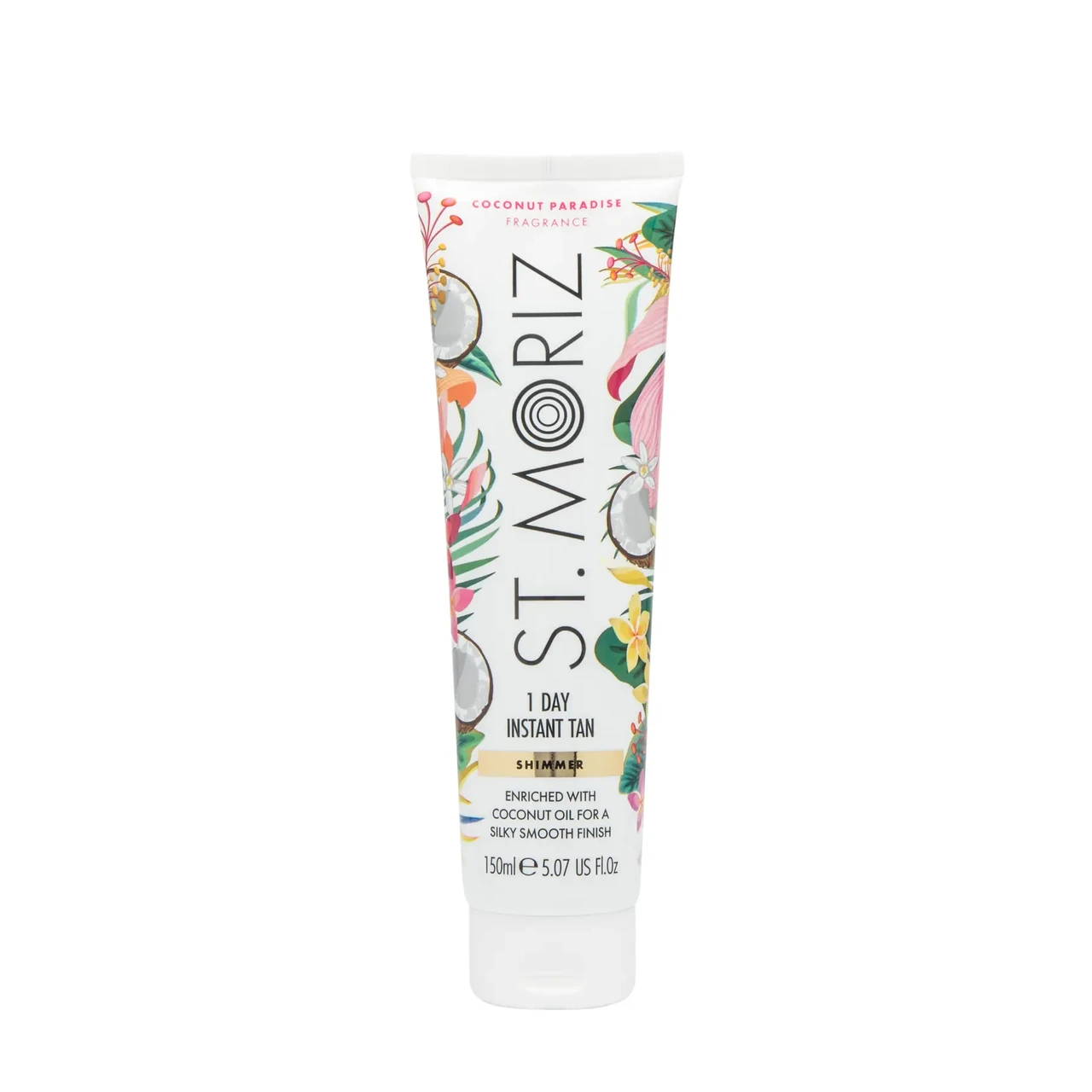 Бронзатор с легким эффектом загара St.Moriz Shimmer 1 Day Tan Coconut Paradise 150 мл