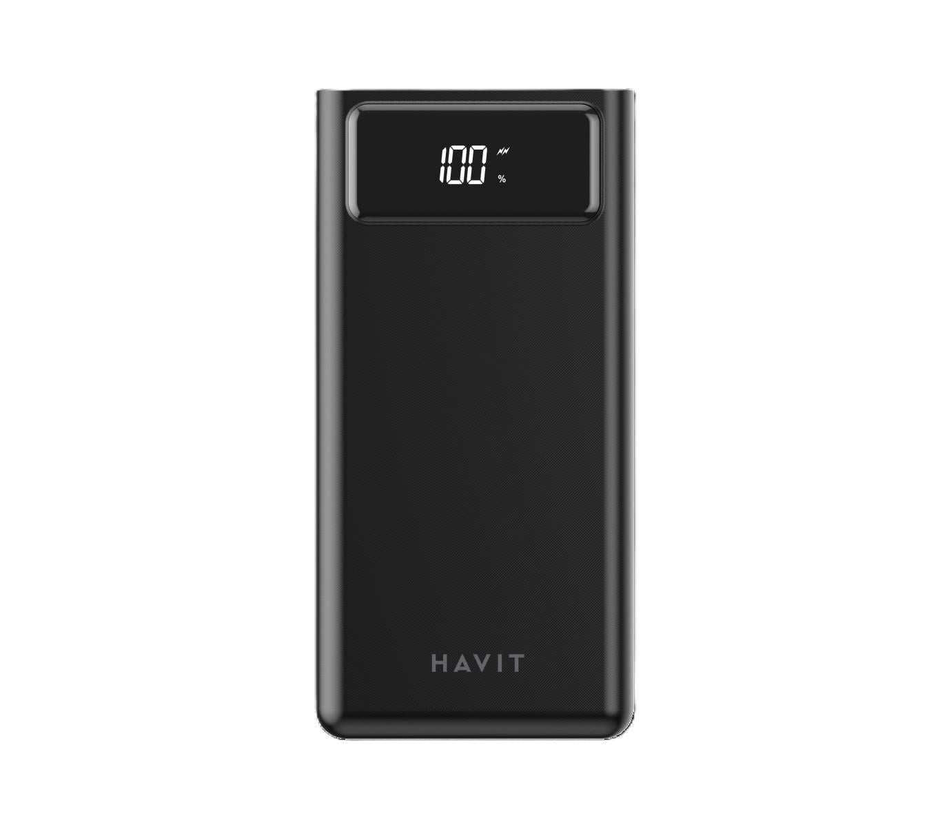 Повербанк Havit HV-PB56 QC+PD 40000 mAh Black (27562)