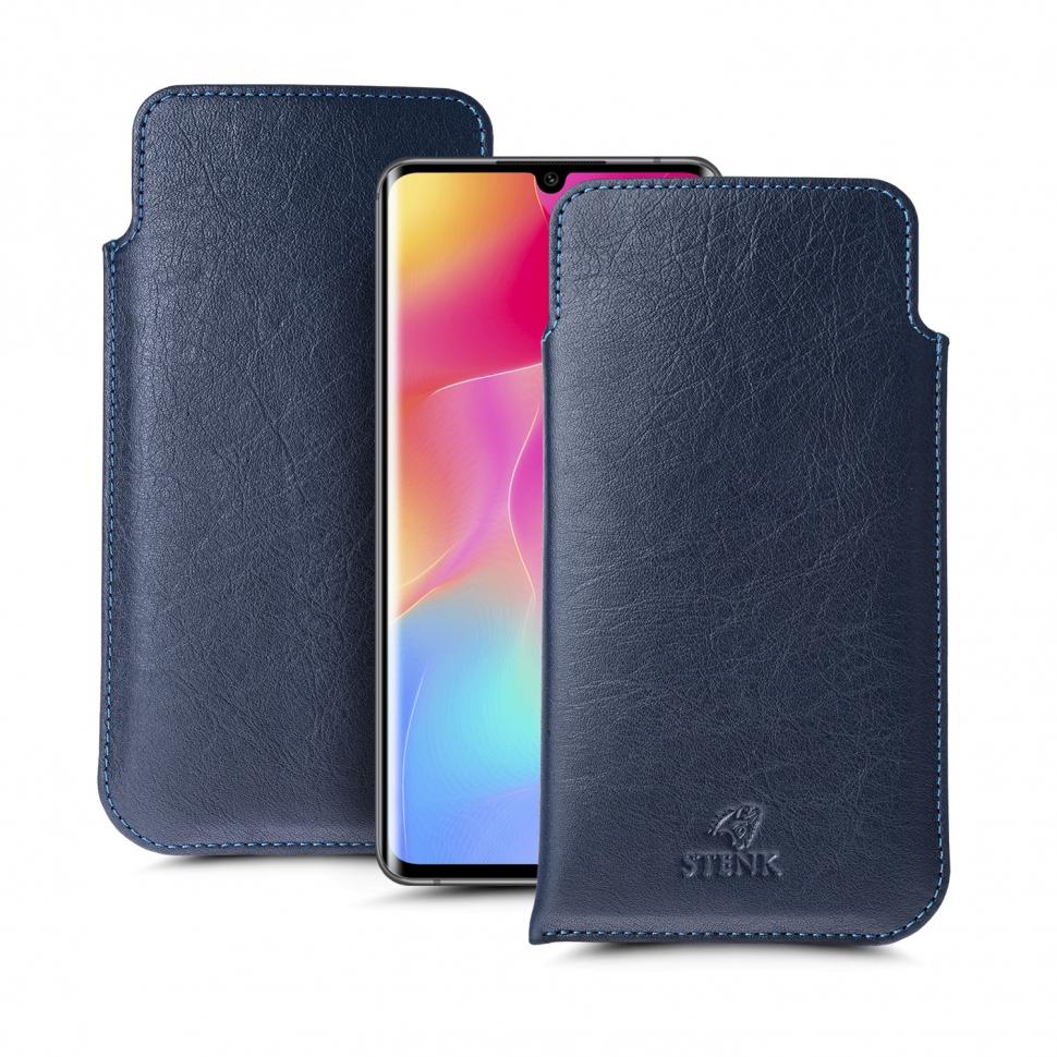 Футляр Stenk Elegance для Xiaomi Mi Note 10 Lite Синий (68003)