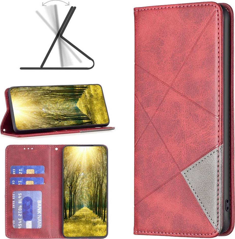 Чехол книжка SHLab Prisma Xiaomi Redmi 10C Red (36308-2D)