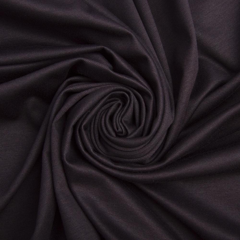 Ткань трикотаж Изабель Черный шоколад (23395)