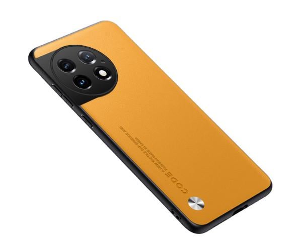 Шкіряний чохол - накладка CODE Tactile Experience для OnePlus Ace 2 Pro Жовтий