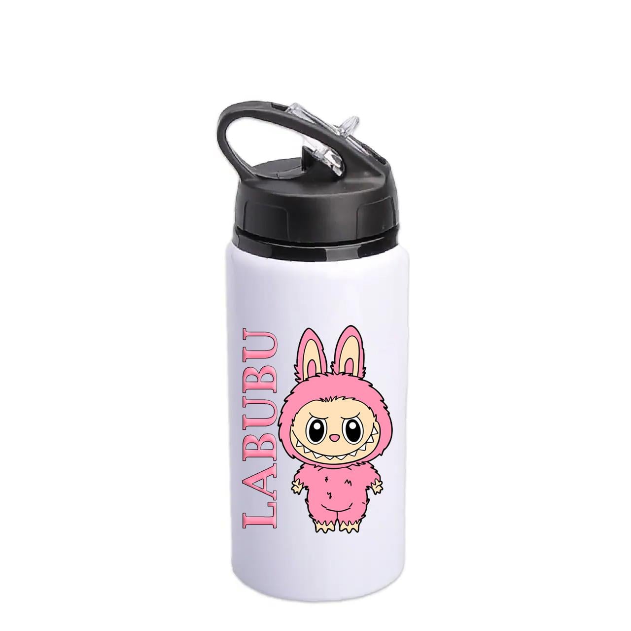 Бутылка для воды с печатью Labubu №1 (27840) Бутылка для воды с печатью Labubu №1 (27840)