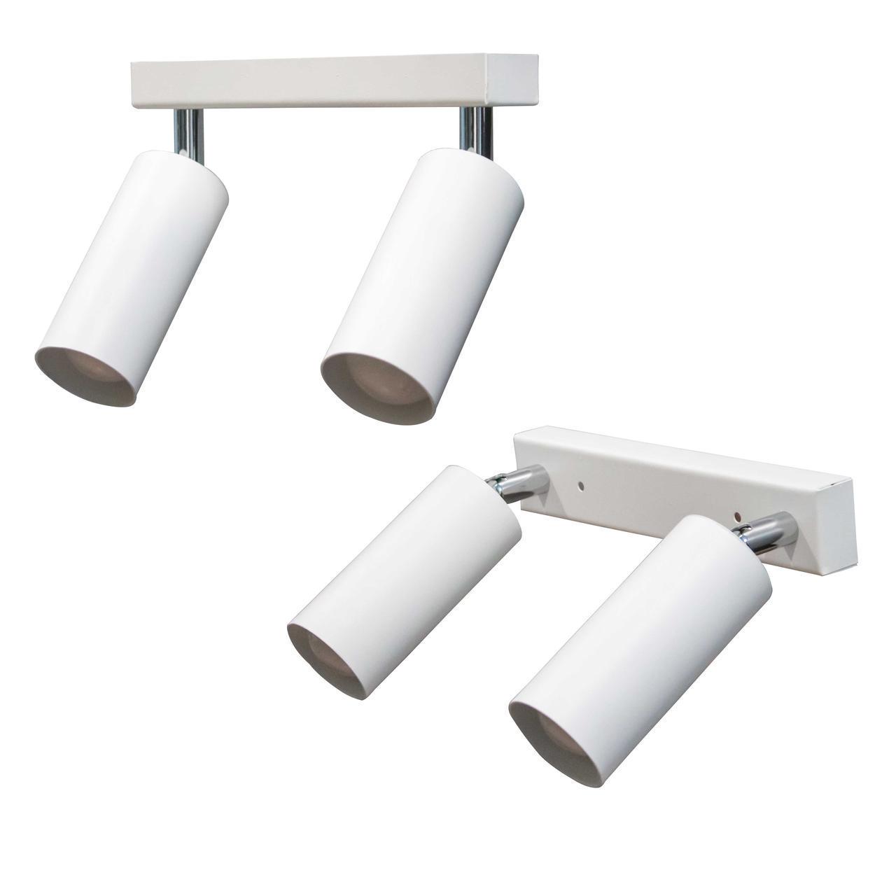 Светильник потолочный MSK Electric в стиле лофт с поворотным механизмом под лампу Е27 Белый (NL 1105-2 W) - фото 2 Светильник потолочный MSK Electric в стиле лофт с поворотным механизмом под лампу Е27 Белый (NL 1105-2 W) - фото 2