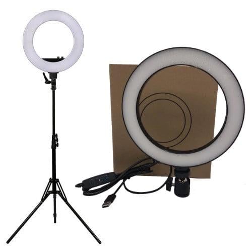 Кольцевая LED лампа Ring Light 20 см с штативом 12Вт (RL-2079)
