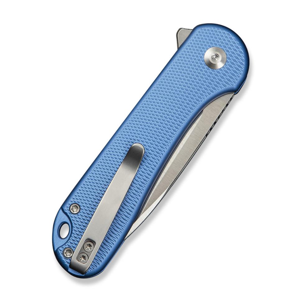 Туристичний ніж кишеньковий складаний Civivi Button Lock Elementum II C18062PD-2 Blue (54806) - фото 5