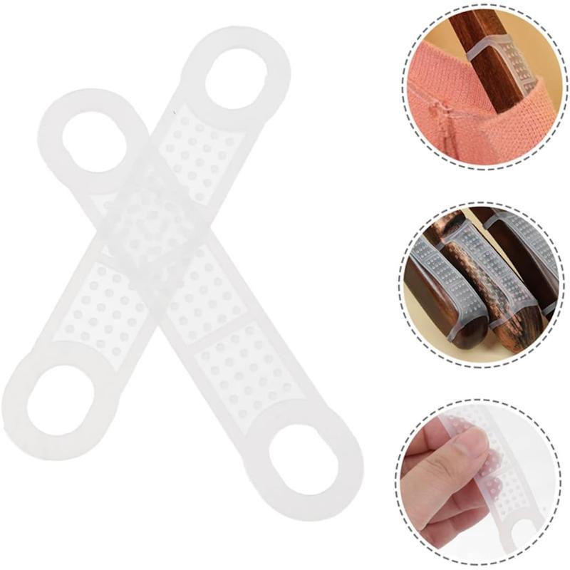 Накладки антискользящие для плечиков 10 шт. Прозрачный - фото 4 Накладки антискользящие для плечиков 10 шт. Прозрачный - фото 4