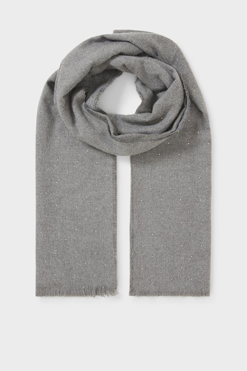 Шарф C&A 180x75 см Сірий (2123465)