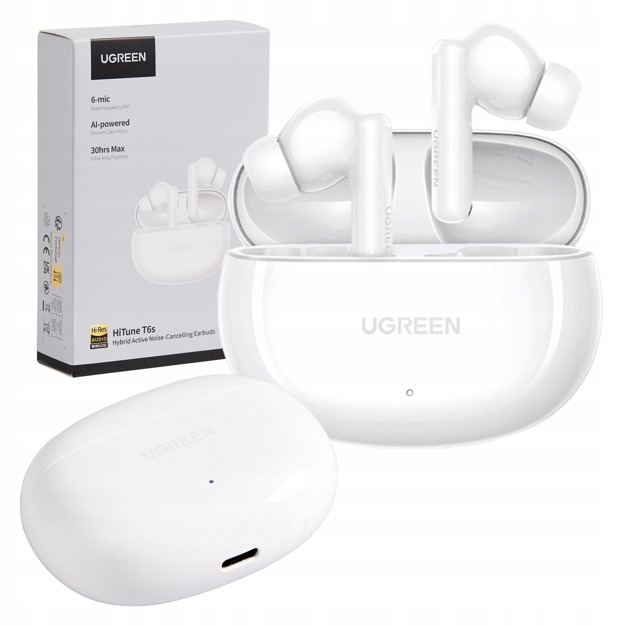 Навушники бездротові Ugreen Hi-Res Audio LDAC до 30 годин Білий (29516648) - фото 6 Навушники бездротові Ugreen Hi-Res Audio LDAC до 30 годин Білий (29516648) - фото 6