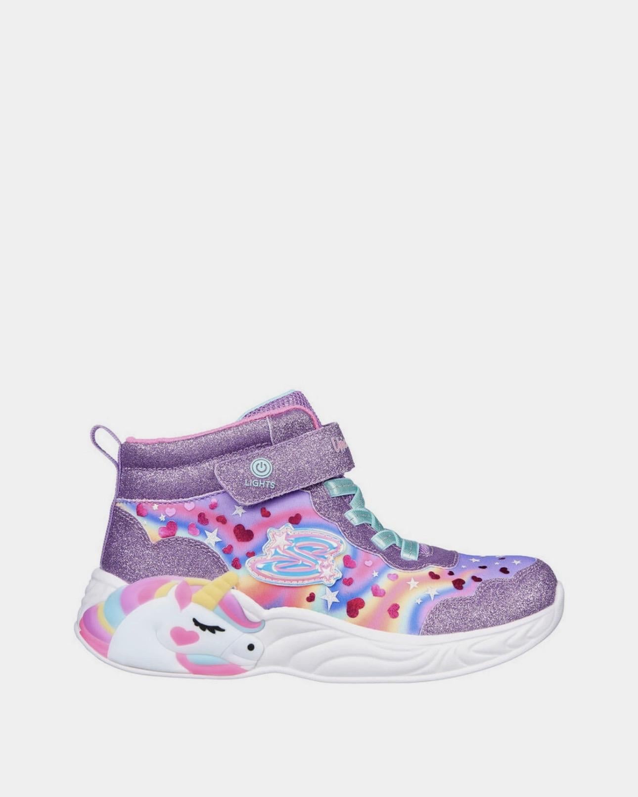 Ботинки детские Skechers Unicorn с мигалками р. 35 (302332L LVMT)