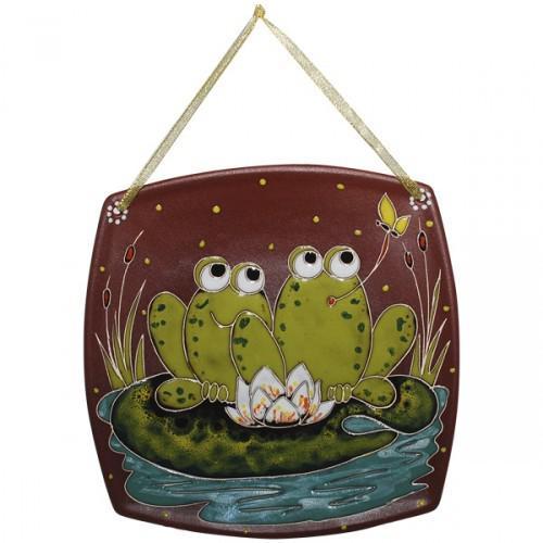 Тарілка S&T Жаби 20x20 см Різнокольоровий (ST531029)