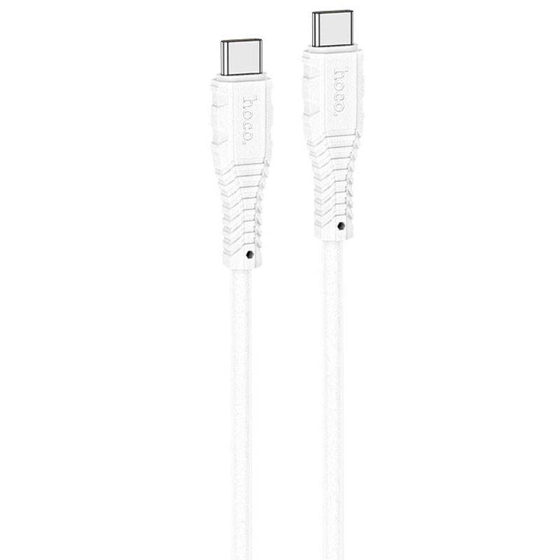 Кабель дата Hoco X67 Nano 60W Type-C to Type-C 1 м Белый (00000062832_2)