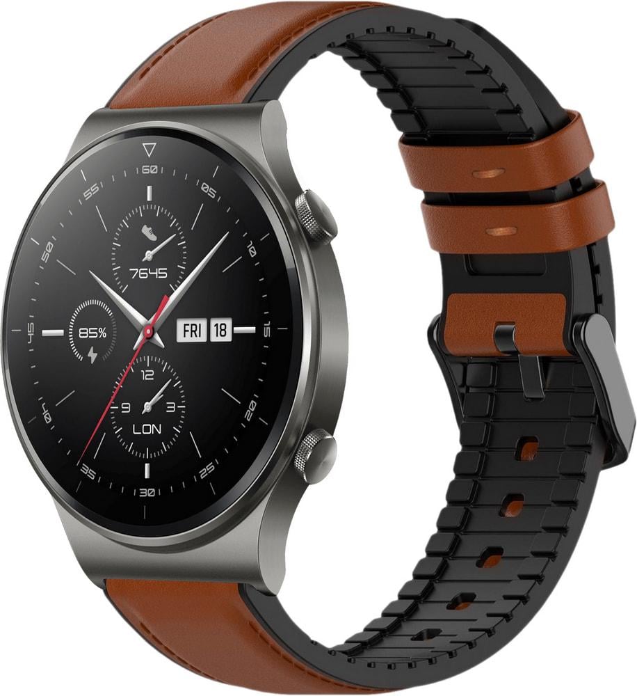 Ремінець шкіряний Tamyx для Huawei Watch GT 2 Pro Brown (31615-30)