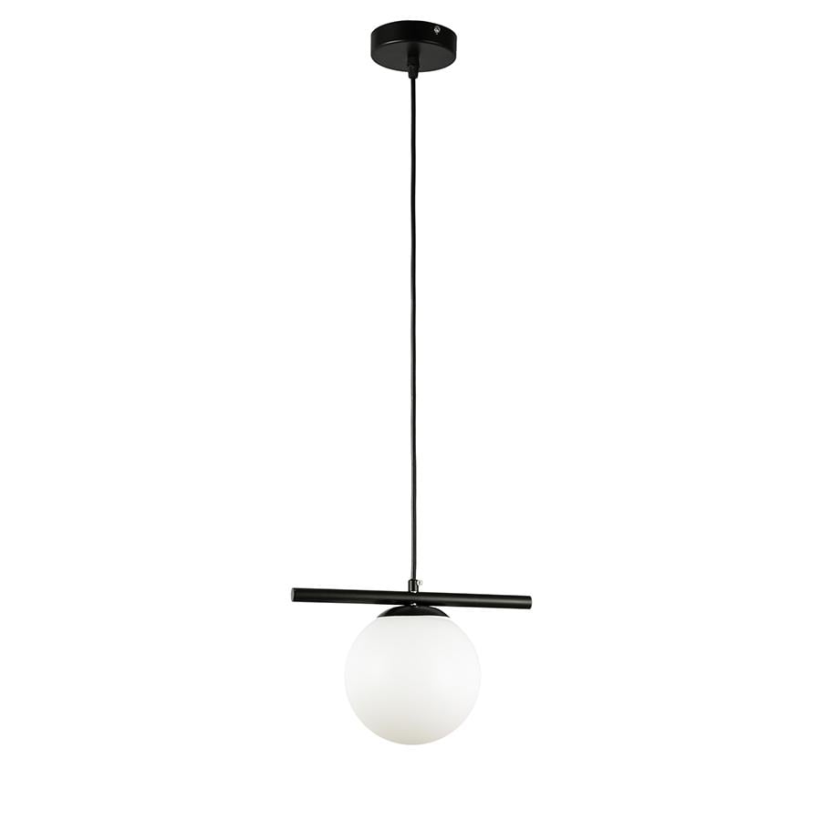 Светильник подвесной шар Levistella 7841023-1 150mm BK/WH белый плафон Черный