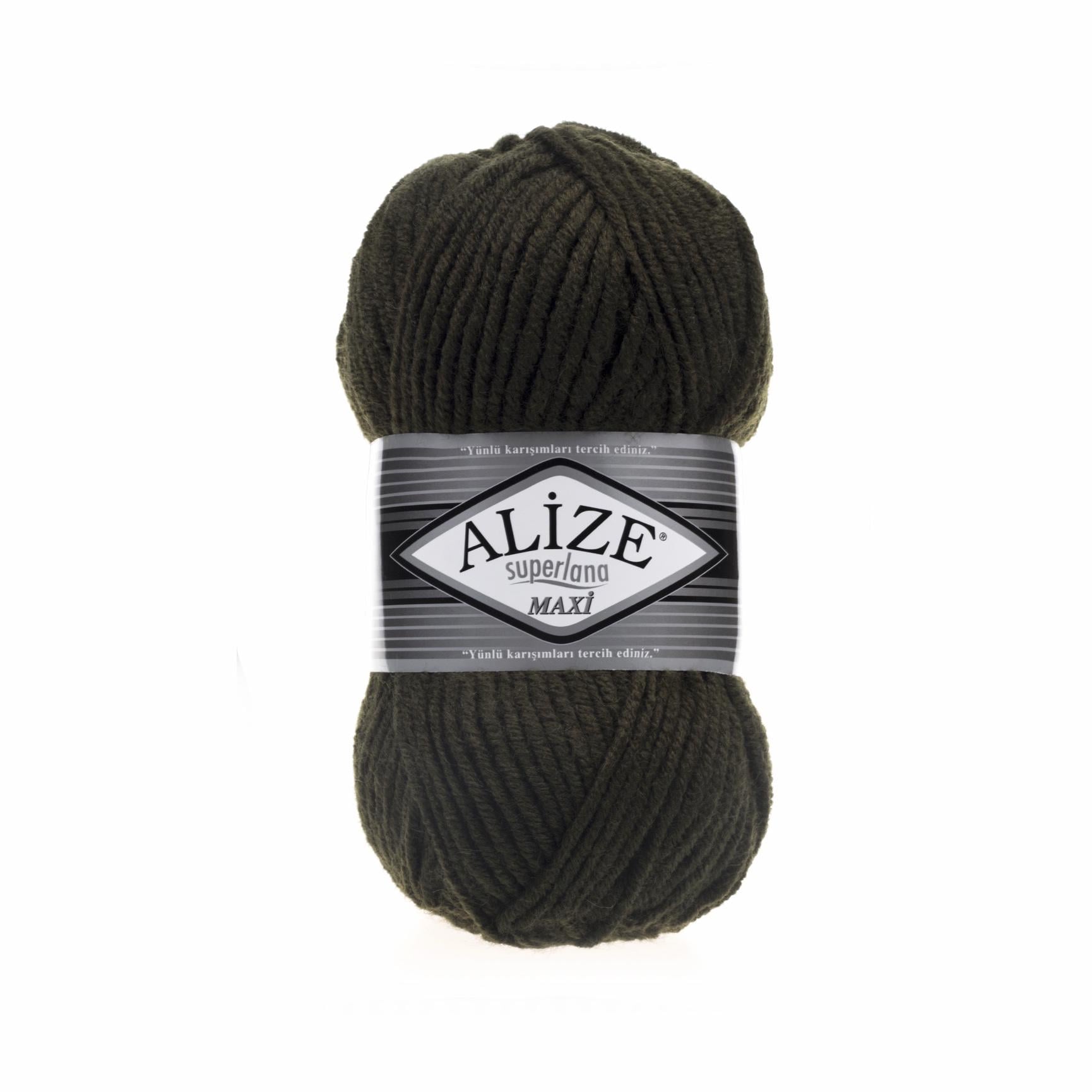 Пряжа Alize Superlana Maxi 241 Зеленый меланж (6551)