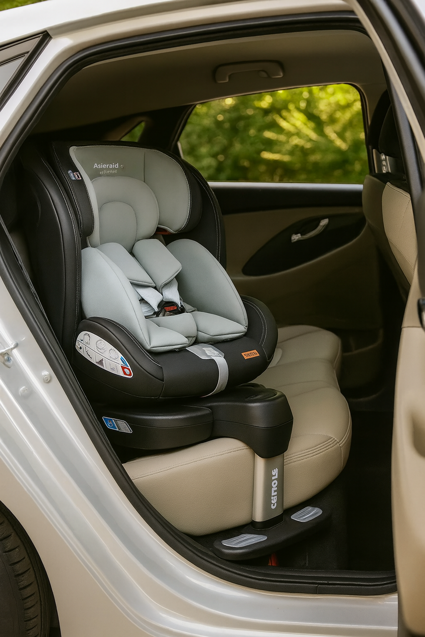 Автокресло Carrello Asteroid+ CRL-15801 Marble Grey 0+1/2/3 ISOFIX с поворотом и опорной стойкой (1)