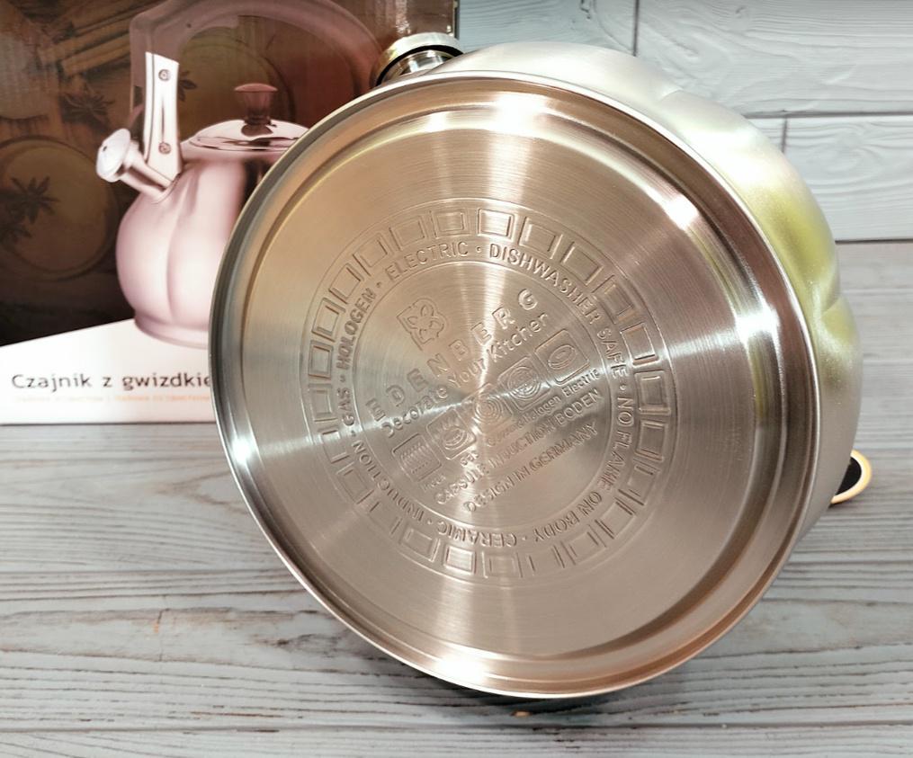 Чайник со свистком Edenberg EB-882 из нержавеющей стали 3 л (57-46-EB-8826) - фото 4 Чайник со свистком Edenberg EB-882 из нержавеющей стали 3 л (57-46-EB-8826) - фото 4