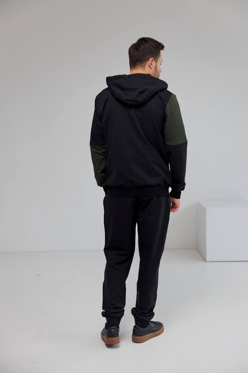 Костюм мужской спортивный M147.2 XL Хаки/Черный (180-1-63) - фото 5 Костюм мужской спортивный M147.2 XL Хаки/Черный (180-1-63) - фото 5