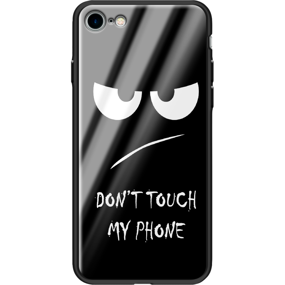 Чехол BoxFace Apple iPhone 7/8 SE  2020 Don't Touch my Phone Черный силикон со стеклом (26205-up535-37543)
