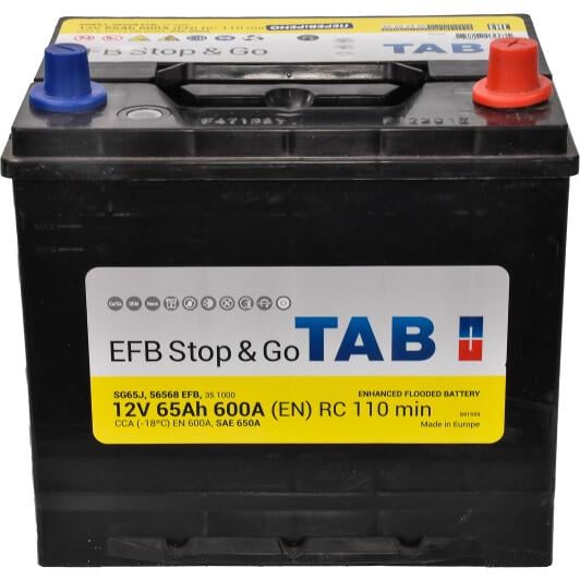 Акумулятор TAB EFB Euro 212065S 65Ah 12V