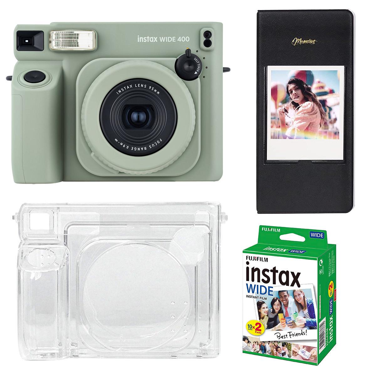 Набір камера Fujifilm Instax Wide 400 фотопапір 20 шт./чохол/фотоальбом на 64 фото Чорний (2728000718)