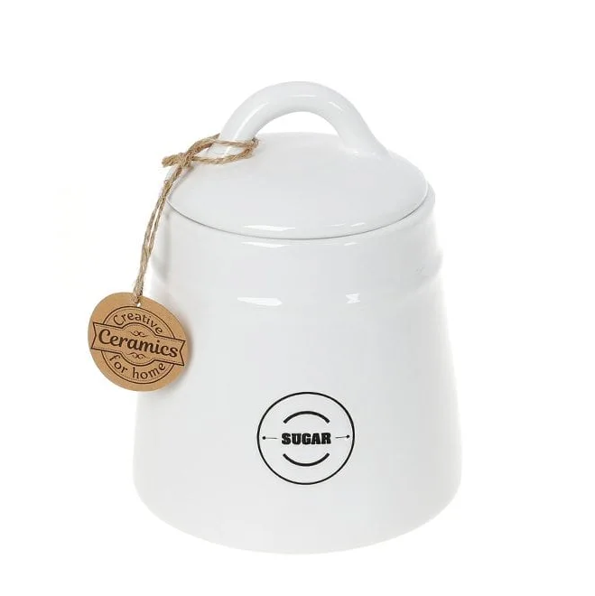 Банка керамічна для цукру Flora Вінтаж 0.6 л 32039