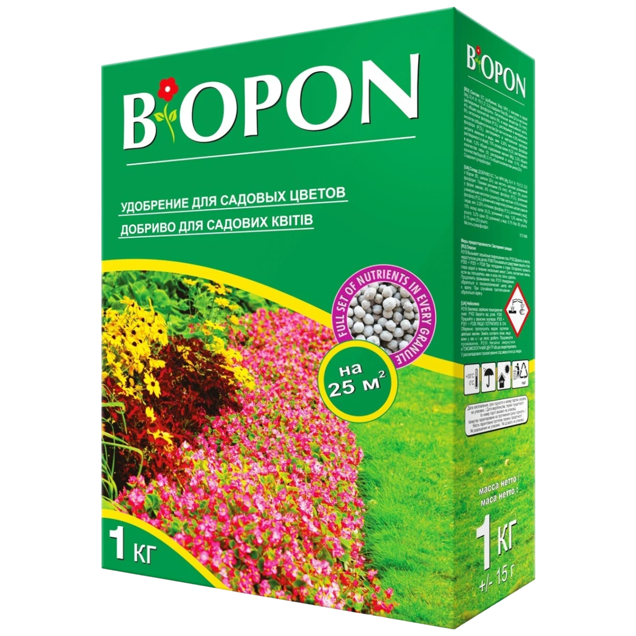 Удобрение помещенное Biopon для садовых цветов 1 кг (R50152)