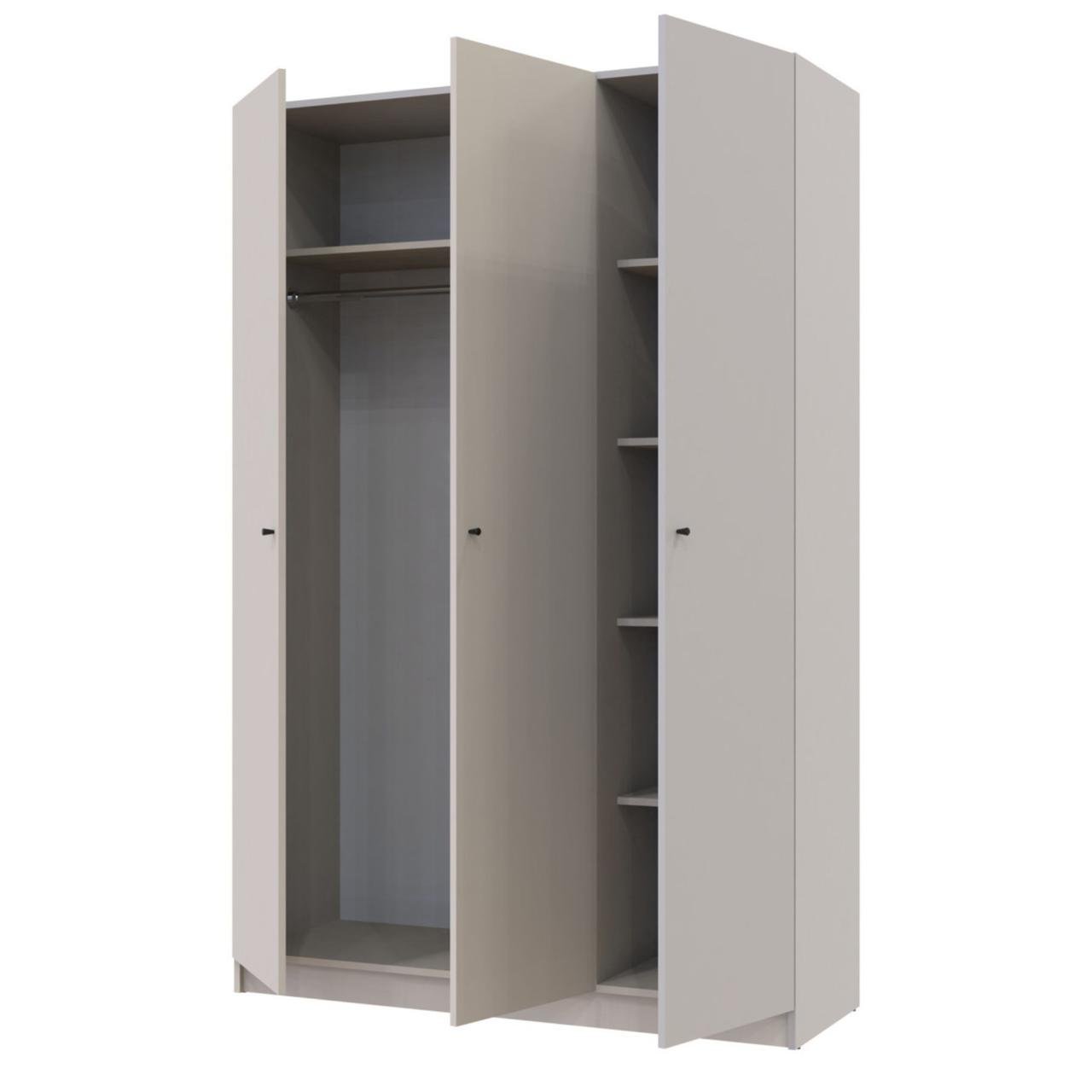 Шкаф для одежды Doros Промо 3 ДСП 135х48х204 см Кашемир (28491408)