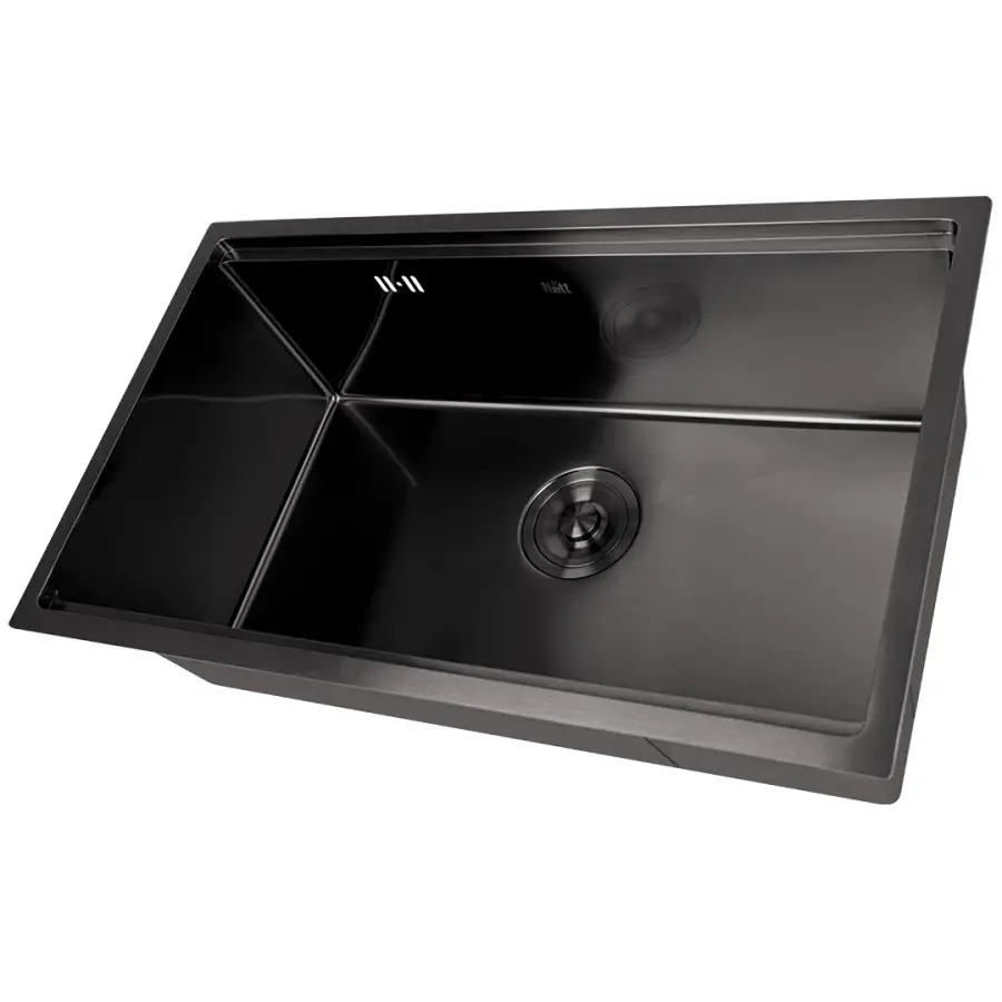 Мойка кухонная Nett NB-7042 с PVD покрытием нержавеющая сталь 700x420 мм Черный (NET-042920)