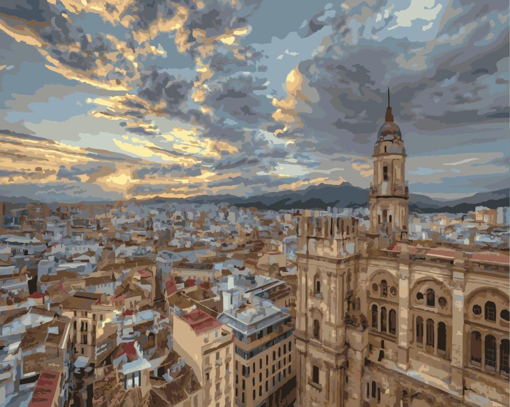 Картина по номерам Brushme Утро в городе 40x50 см (G010) Картина по номерам Brushme Утро в городе 40x50 см (G010)