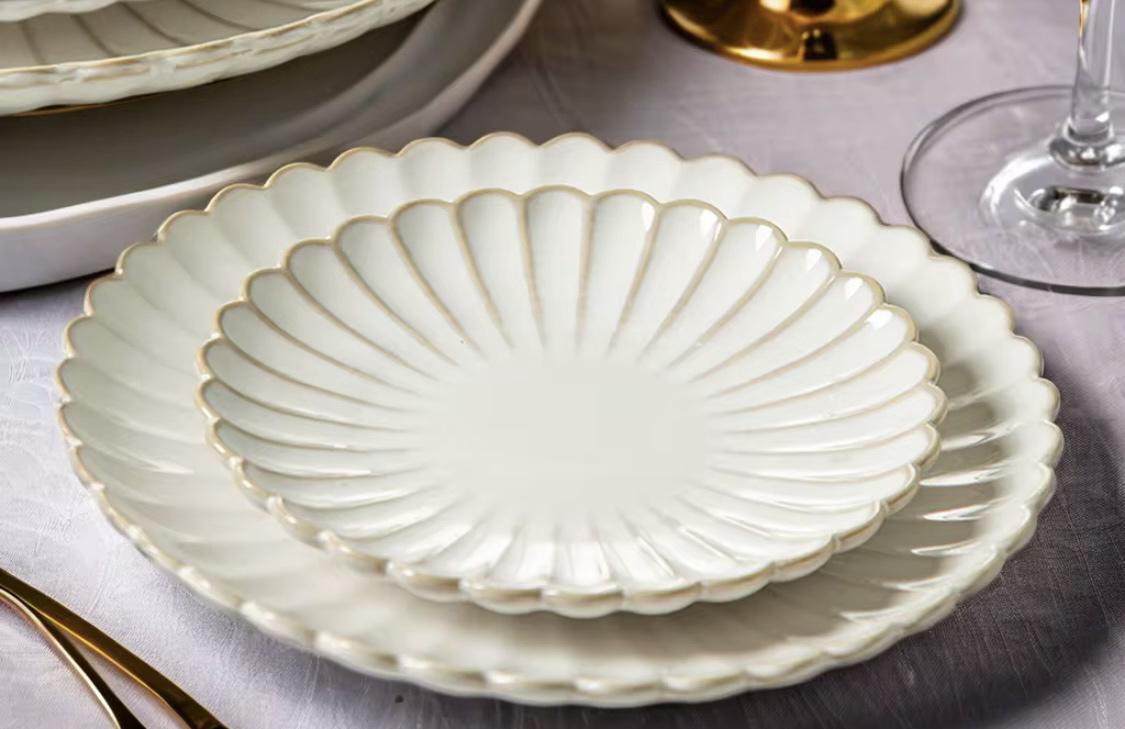 Блюдо керамическое Элеганс 27 см Белый (90866) - фото 5