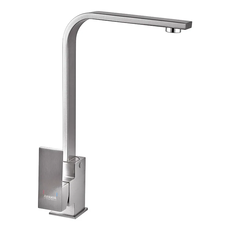 Смеситель для кухни Armata Kub-011 из нержавеющей стали (CH6494)