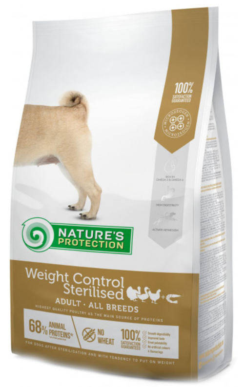 Корм для собак Nature's Protection Weight Control Sterilised all breeds 4 кг Корм для собак Nature's Protection Weight Control Sterilised all breeds 4 кг