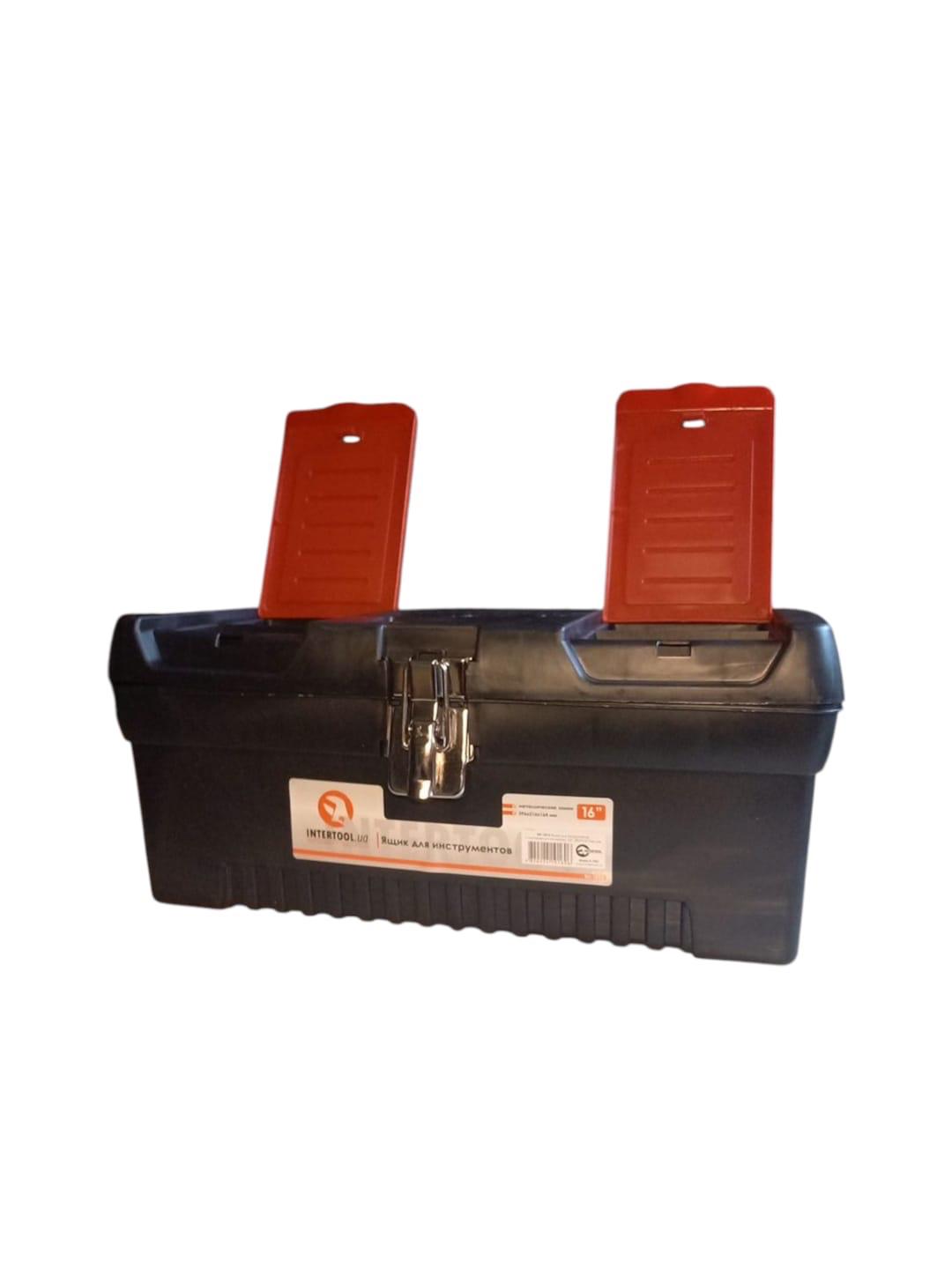 Ящик для инструментов с металлическими замками Intertool BX-1016 16" 396х216х164 мм (26447238) - фото 2 Ящик для инструментов с металлическими замками Intertool BX-1016 16" 396х216х164 мм (26447238) - фото 2