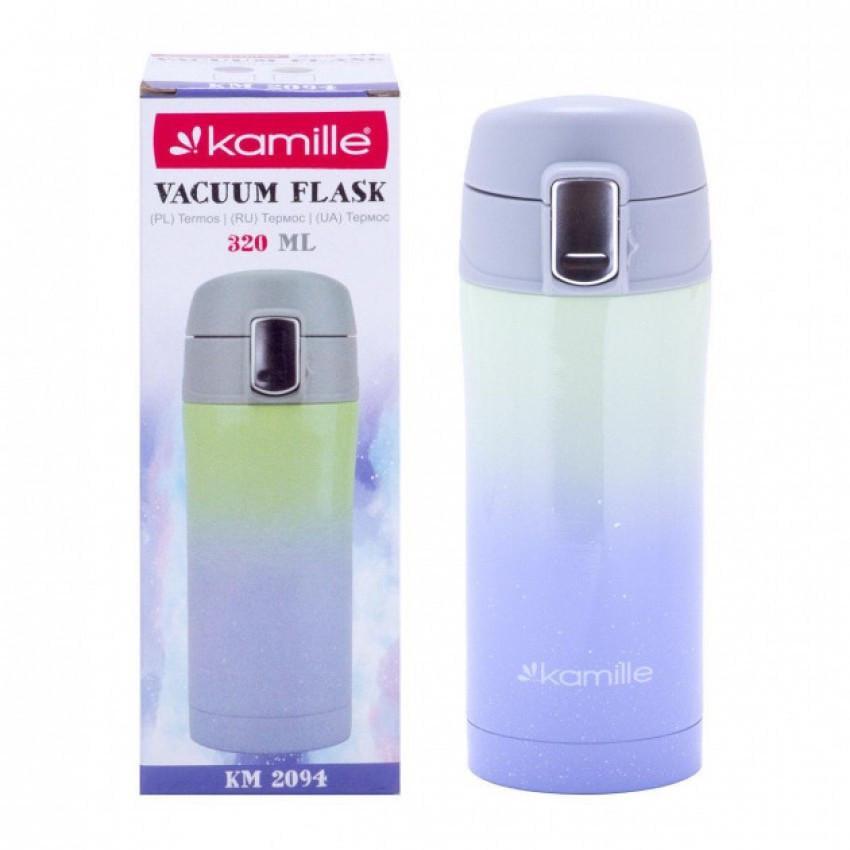 Термос Kamille КМ-2094 из нержавеющей стали 320 мл Фиолетово-зеленый (1104685420)