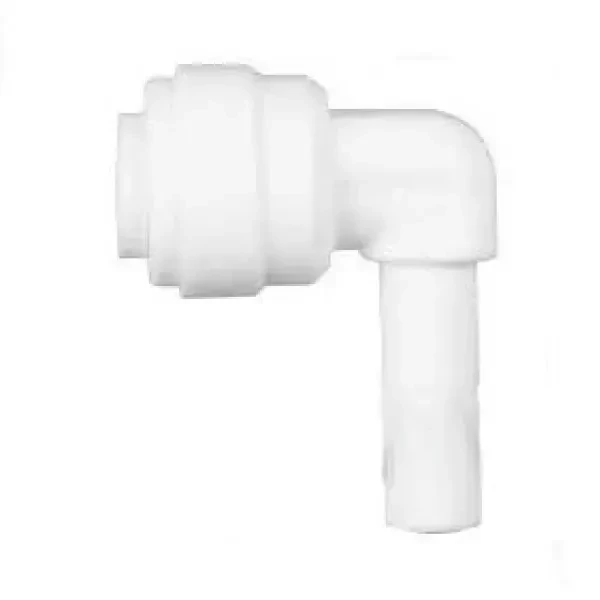 Колено Aquafilter 1/4" шланг х 1/4" вставка Белый (KP-SE0404)