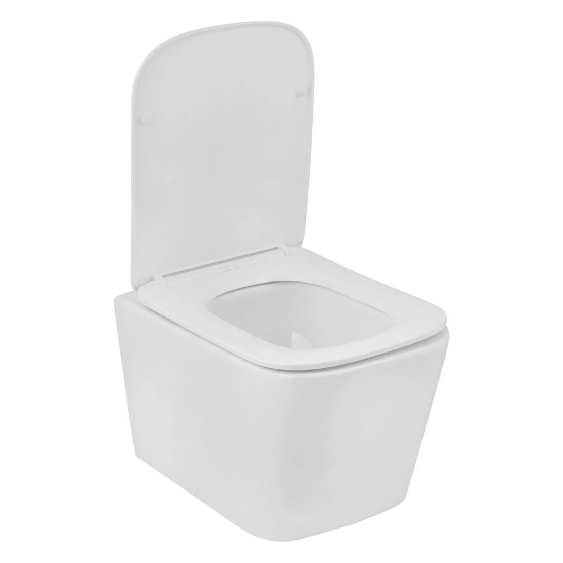Унитаз подвесной Kroner Eifel WHI483429 Tornado безобедочный с сиденьем Slim Duroplast 300х346 мм Белый (KE483429WHIT) - фото 2 Унитаз подвесной Kroner Eifel WHI483429 Tornado безобедочный с сиденьем Slim Duroplast 300х346 мм Белый (KE483429WHIT) - фото 2