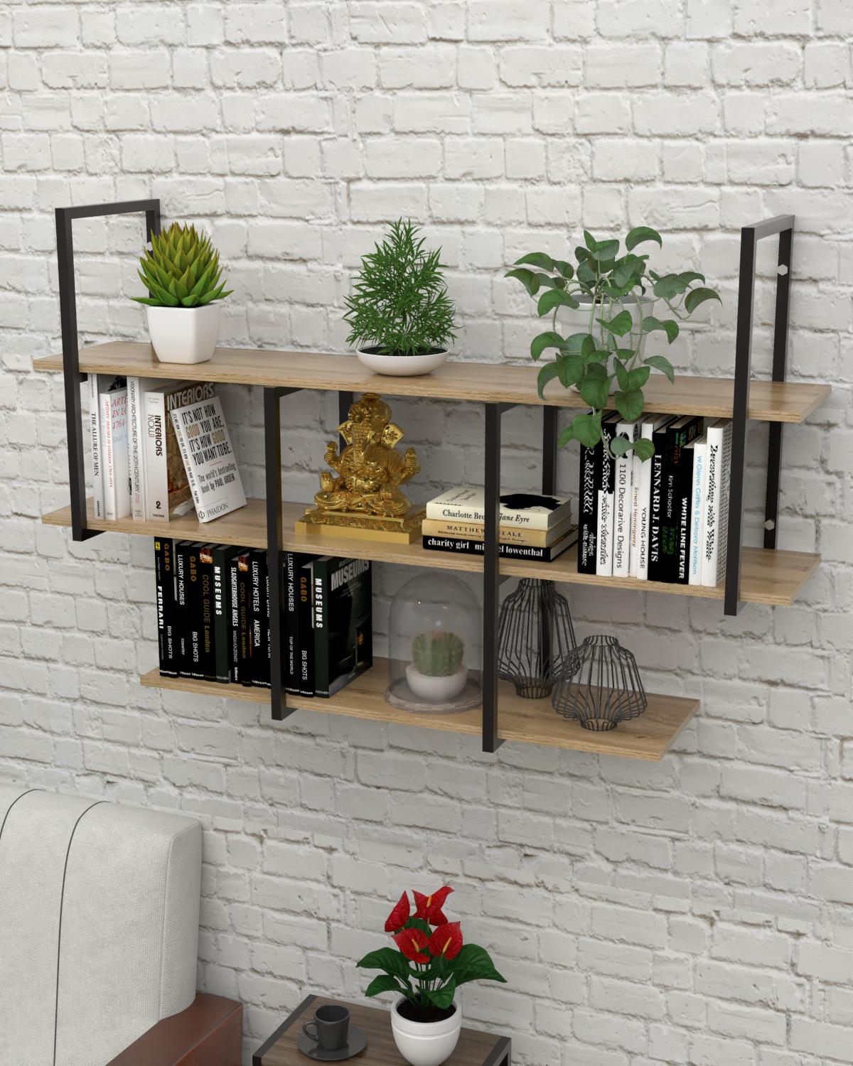 Полка настенная EcoLoft Реналь DSP-1453-1 в стиле лофт (34138187) Полка настенная EcoLoft Реналь DSP-1453-1 в стиле лофт (34138187)