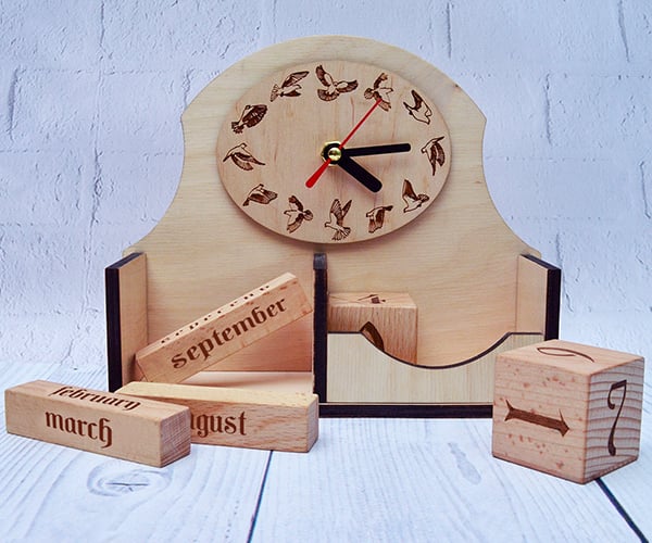 Годинник настільний 3DBRT Вічний календар-органайзер