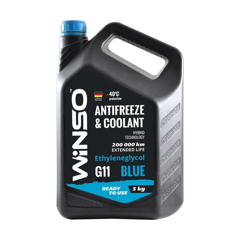 Антифриз WINSO Antifreeze & Coolant -40°C G11 5 кг Синій (880970)