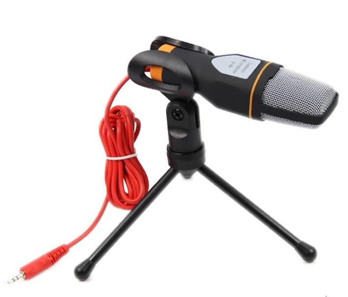 Микрофон конденсаторный SF-666 со штативом Черный