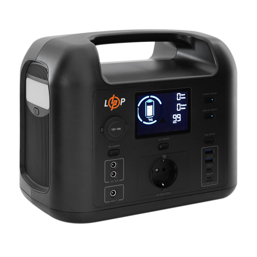 Зарядная станция портативная LP CHARGER 500 500W 518Wh многофункциональная - фото 3 Зарядная станция портативная LP CHARGER 500 500W 518Wh многофункциональная - фото 3