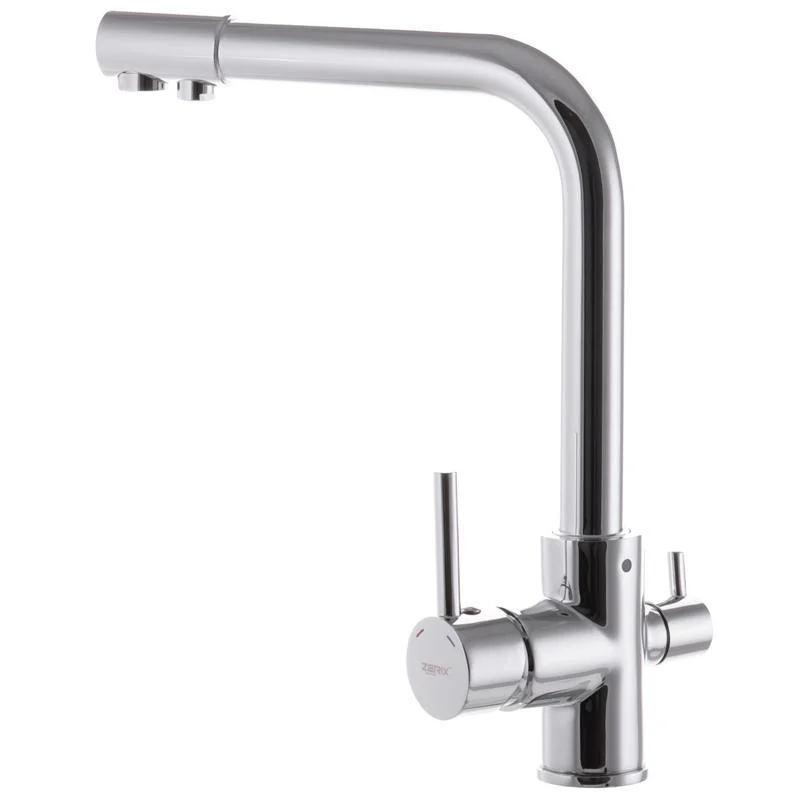 Смеситель для кухни Zerix LR4055-3 с выходом для питьевой воды (ZX2723)