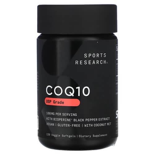 Коэнзим Q-10 Sports Research Co Q10 100 мг 120 Veggie Softgels (SRE-01135)