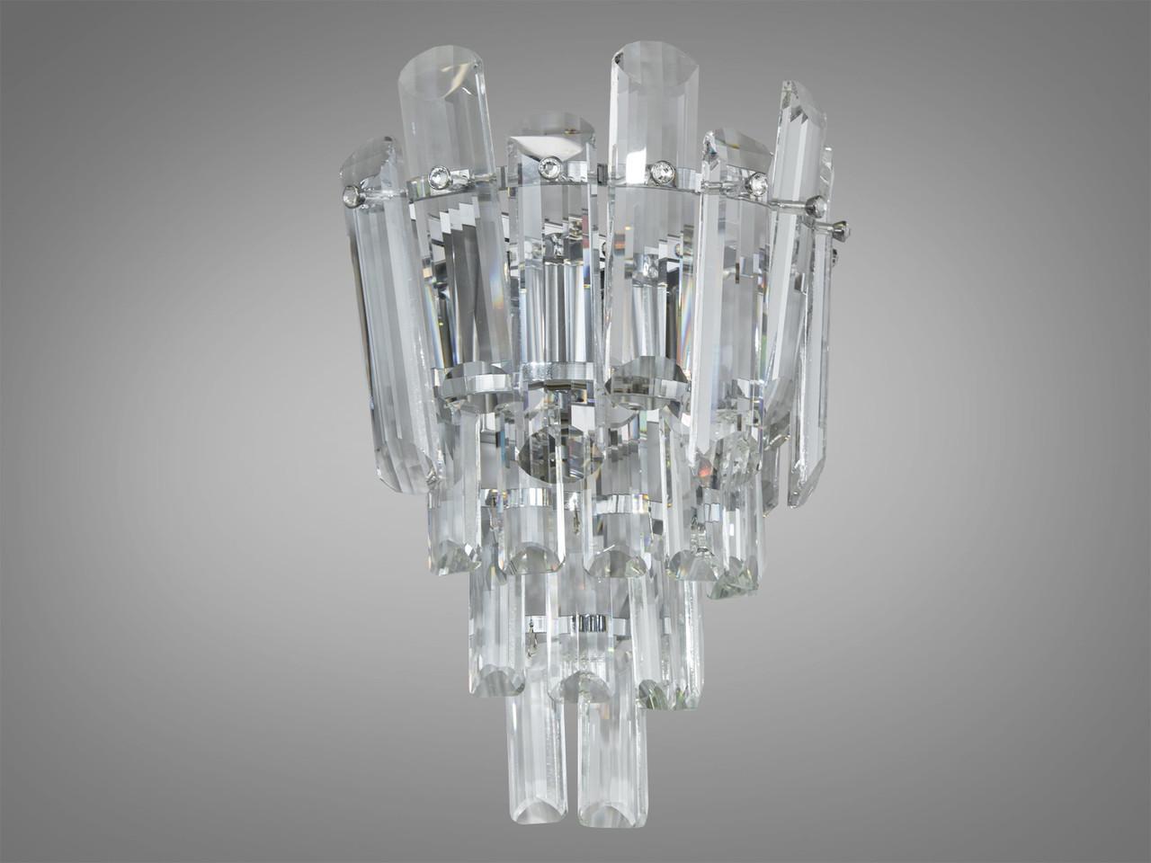 Светильник настенный EcoLed хрустальный 2020/2W CH Белый